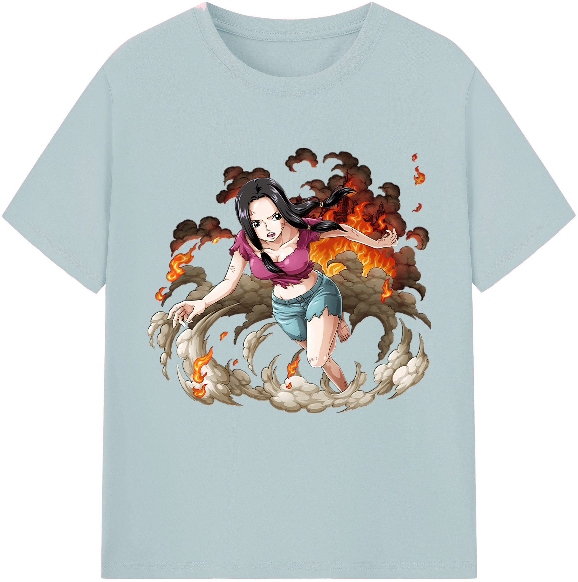 ワンピース ニコ・ロビン ONE PIECE Nico Robin 綿100％半袖Tシャツ（フロントプリント）